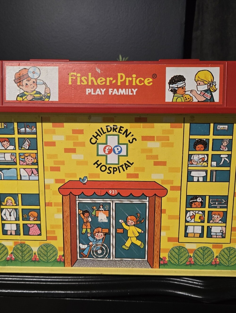 1976 Fisher-Price Play Family Children’s Hospital #931 with Accessories
